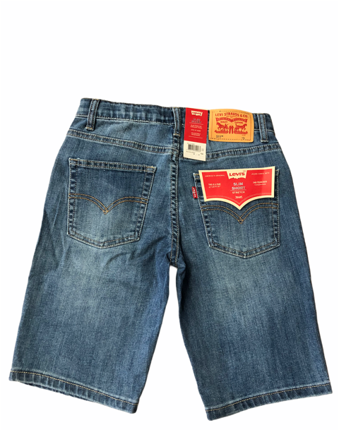 Levi's Kids pantaloncino in jeans LW Performance 9EC770 M0R blu medio