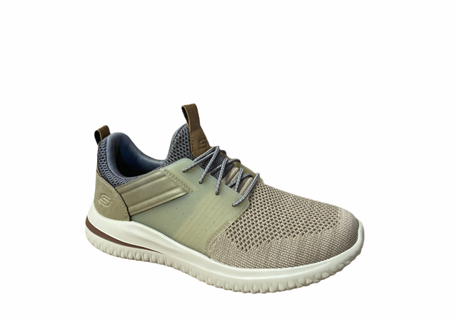 Skechers scarpa casual uomo Delson 3.0 Cicada 210238 TPE taupe