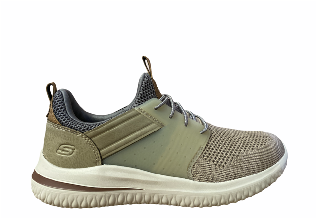 Skechers scarpa casual uomo Delson 3.0 Cicada 210238 TPE taupe