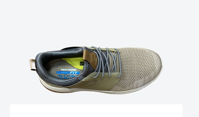 Skechers scarpa casual uomo Delson 3.0 Cicada 210238 TPE taupe