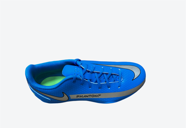 Nike scarpa da calcio da ragazzo Phantom GT Club FG/MG CK8479 400 blu-argento