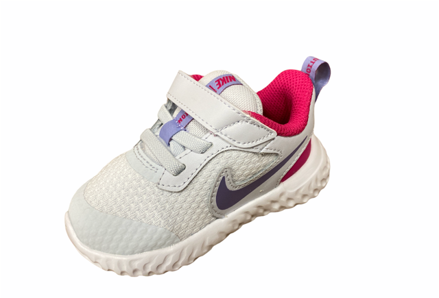 Nike scarpa da corsa da bambina Revolution 5 (TDV) BQ6573 018 football grey purple pulse