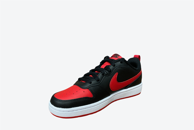 Nike scarpa sneakers da ragazzi Court Borough Low BQ5448 007 nero rosso