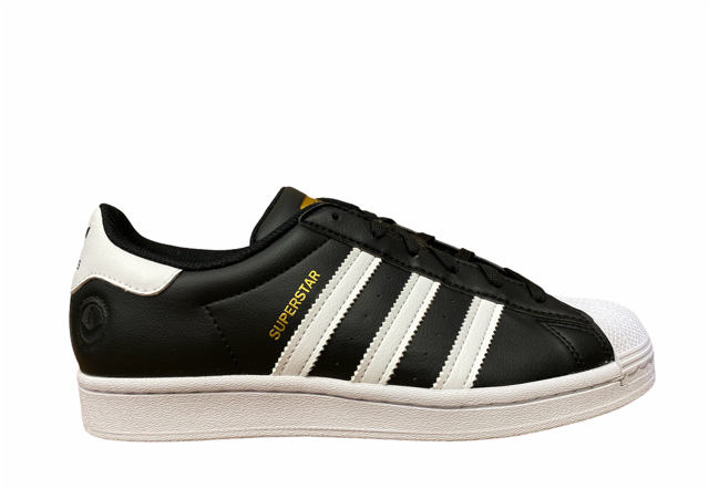 Adidas Originals scarpa sneakers da uomo Superstar Vegan FW2296 nero bianco