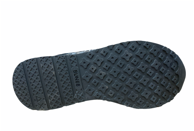 SUN68 scarpa sneakers da donna Kate Paillettes Z31221 4711 grigio scuro nero