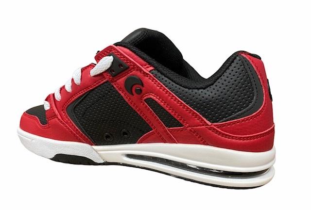 Osiris scarpa da skateboard PXL 1331607 rosso nero