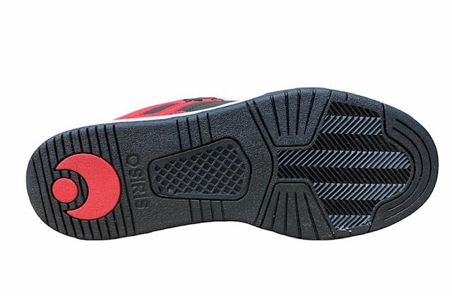 Osiris scarpa da skateboard PXL 1331607 rosso nero