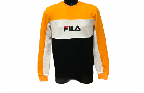 Fila Felpa Aqil 688467 B091 black flame orange white