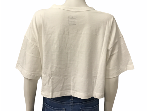 Champion maglietta corta da donna Top Crop 112625 WHT bianco