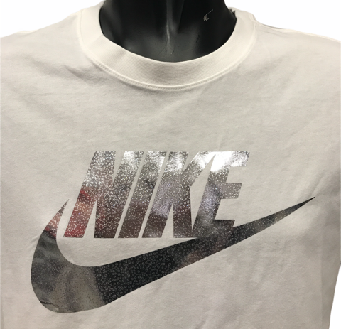 Nike T-shirt da donna con logo W DB6527 100 bianco