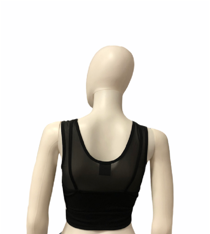 Puma canotta sportiva da donna Studio LAYERED CROP TOP 520223 01 nero