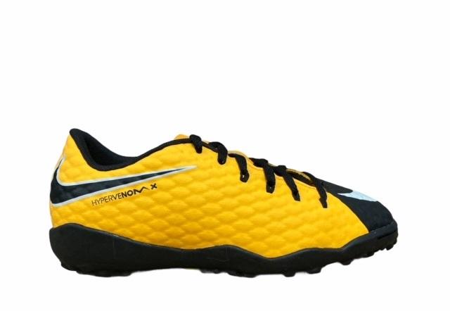 Nike scarpa da calcetto da ragazzo Jr Hypervenomx Phelon III TF 852598 801 arancione-nero