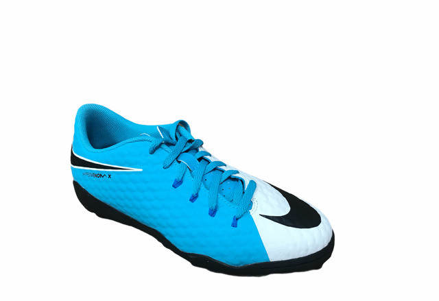 Nike scarpa da calcetto da ragazzo Hyperveomx Phelon III TF 852598 104 azzurro