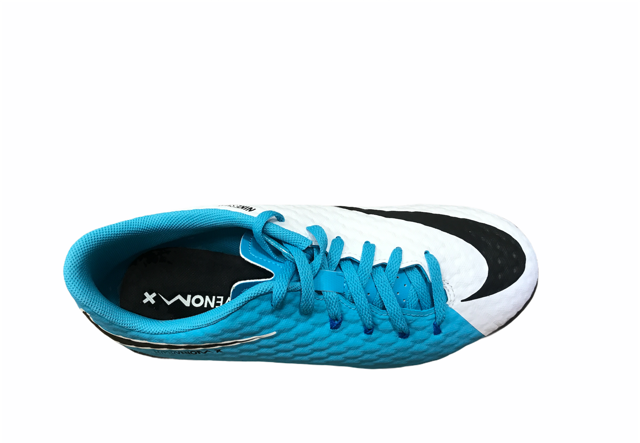 Nike scarpa da calcetto da ragazzo Hyperveomx Phelon III TF 852598 104 azzurro