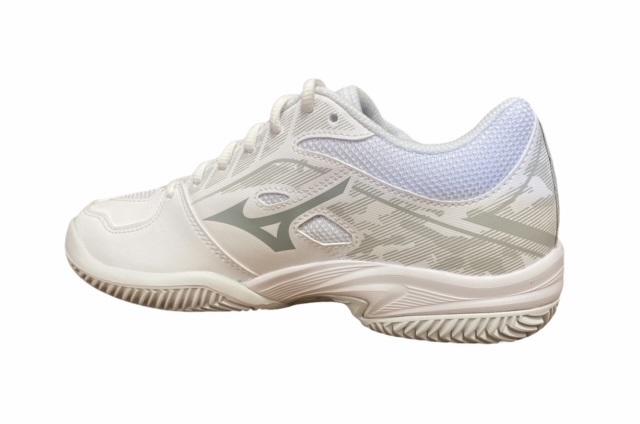 Mizuno scarpa da tennis da donna Break Shot 3 CC 61GC212603 bianco-grigio