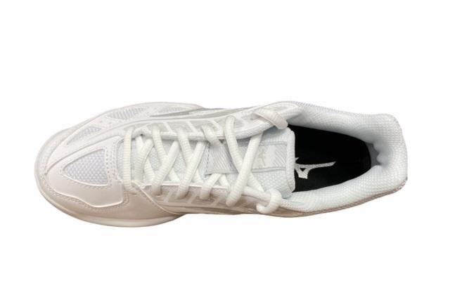 Mizuno scarpa da tennis da donna Break Shot 3 CC 61GC212603 bianco-grigio