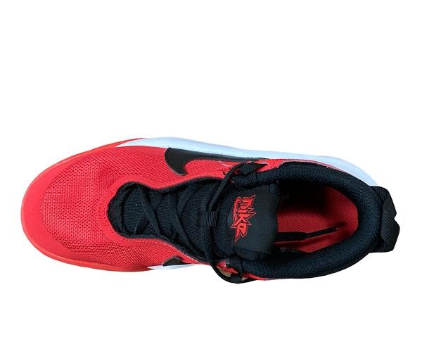 Nike scarpa da pallacanestro da ragazzo Team Hustle D 10 CW6735 600 rosso-nero