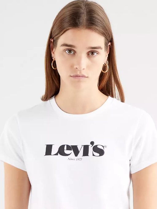 Levi's maglietta manica corta da donna 1873 1736912 49 bianco