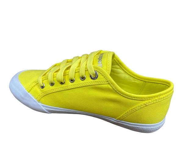 Le Coq Sportif scarpa sneakers da adulti in tela Deuville Plus 1311695 giallo limone