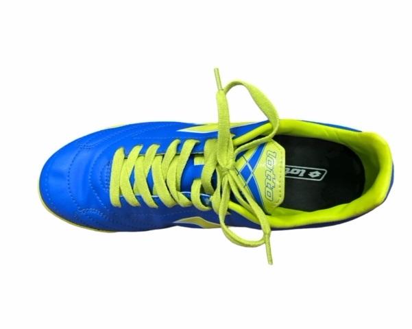 Lotto scarpa da calcetto da uomo Spider VIII TF R0281 blu-giallo