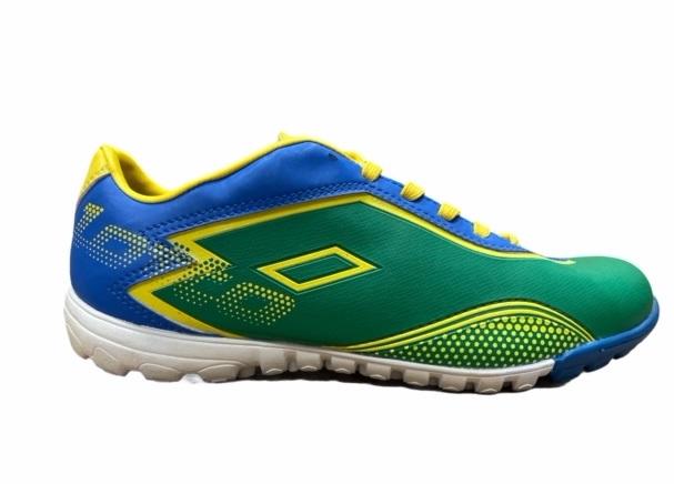 Lotto scarpa da calcetto da uomo Zhero gravity IV 700 TF R0269 verde-blu