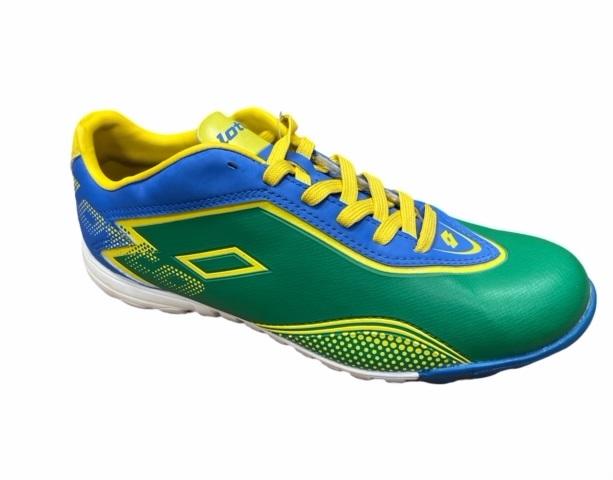 Lotto scarpa da calcetto da uomo Zhero gravity IV 700 TF R0269 verde-blu