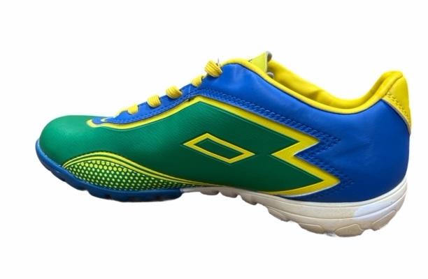 Lotto scarpa da calcetto da uomo Zhero gravity IV 700 TF R0269 verde-blu