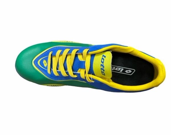 Lotto scarpa da calcetto da uomo Zhero gravity IV 700 TF R0269 verde-blu
