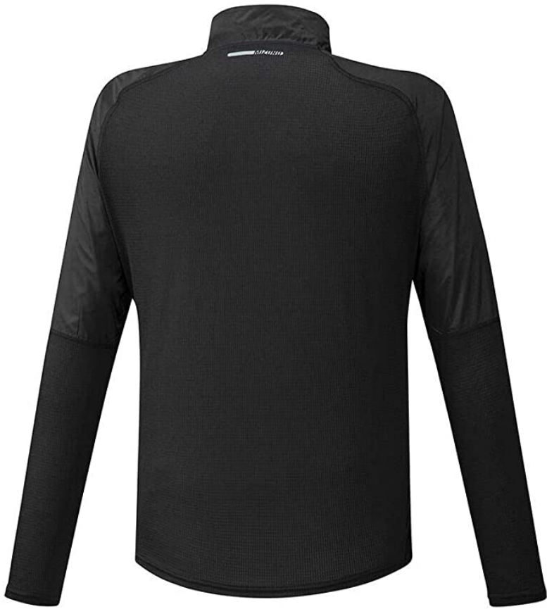 Mizuno maglia da corsa mezza zip da uomo Active Aeroflow LS J2GC0525 09 nero