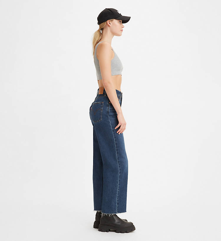 Levis Jeans Ribcage Straight Ankle Noe Down 726930089 blu
