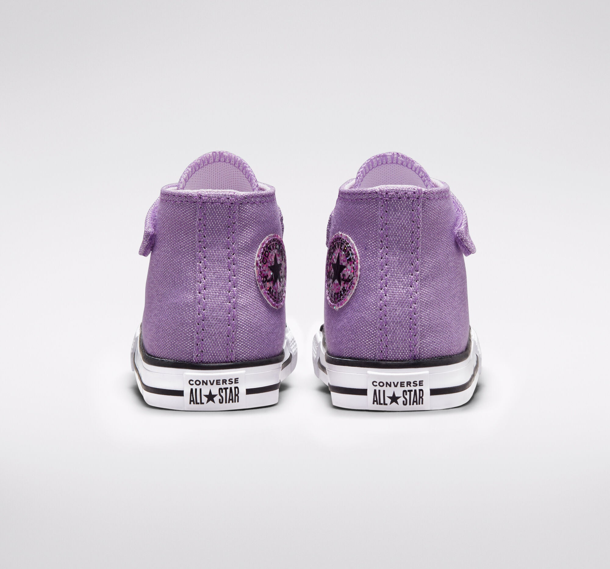 Converse scarpa da bambina alta alla caviglia Chuck Taylor All Star Easy-On Glitter 772878C viola