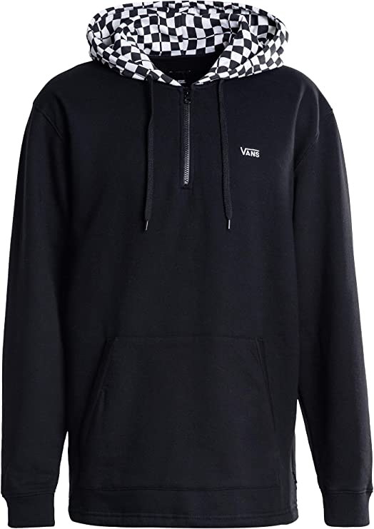 Vans Felpa con cappuccio Check e mezza zip VN0A3W36BLK1 black