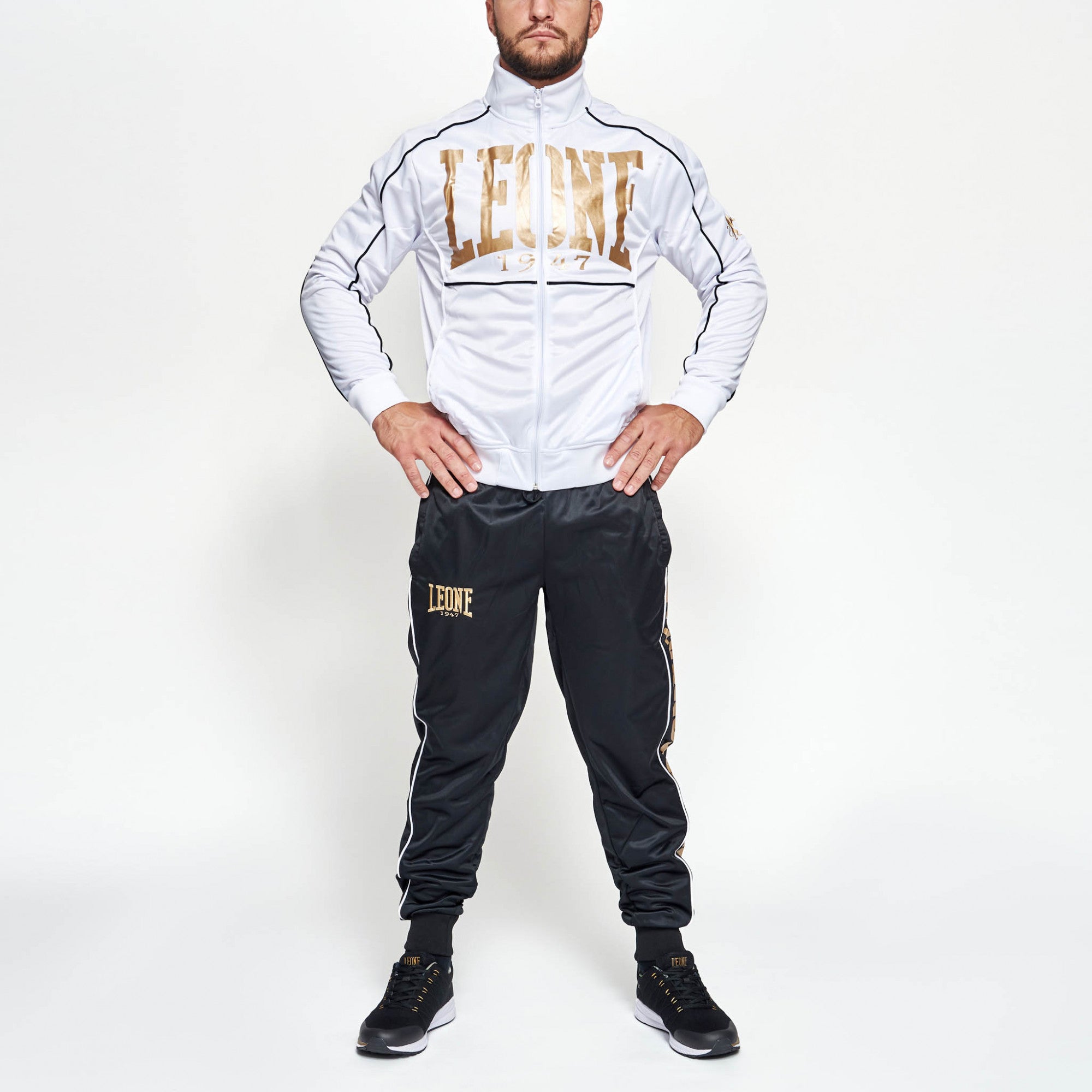 Leone Tuta sportiva da uomo Premium AB300 bianco