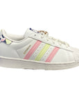 Adidas Originals sneakers da bambina Superstar C GY3331 bianco-rosa-lime