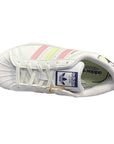 Adidas Originals sneakers da bambina Superstar C GY3331 bianco-rosa-lime 3