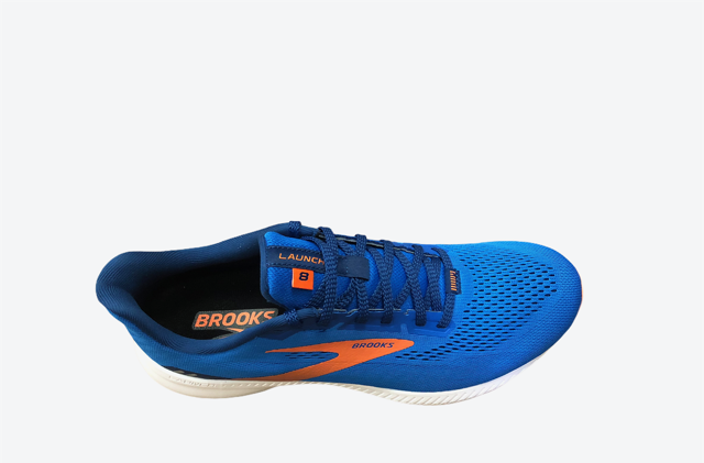 Brooks Launch 8 - Scarpa da corsa da uomo blu arancio bianco