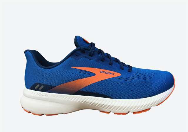 Brooks Launch 8 - Scarpa da corsa da uomo blu arancio bianco