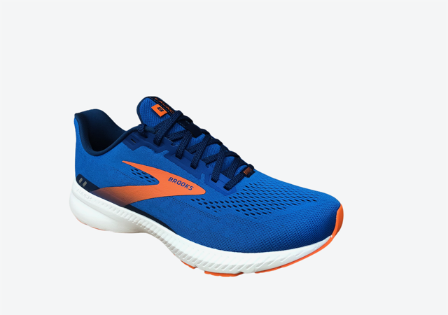 Brooks Launch 8 - Scarpa da corsa da uomo blu arancio bianco