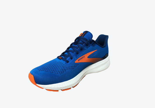 Brooks Launch 8 - Scarpa da corsa da uomo blu arancio bianco