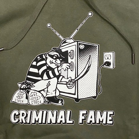 C1RCA felpa da uomo con cappuccio Criminal Hood MHO154 verde