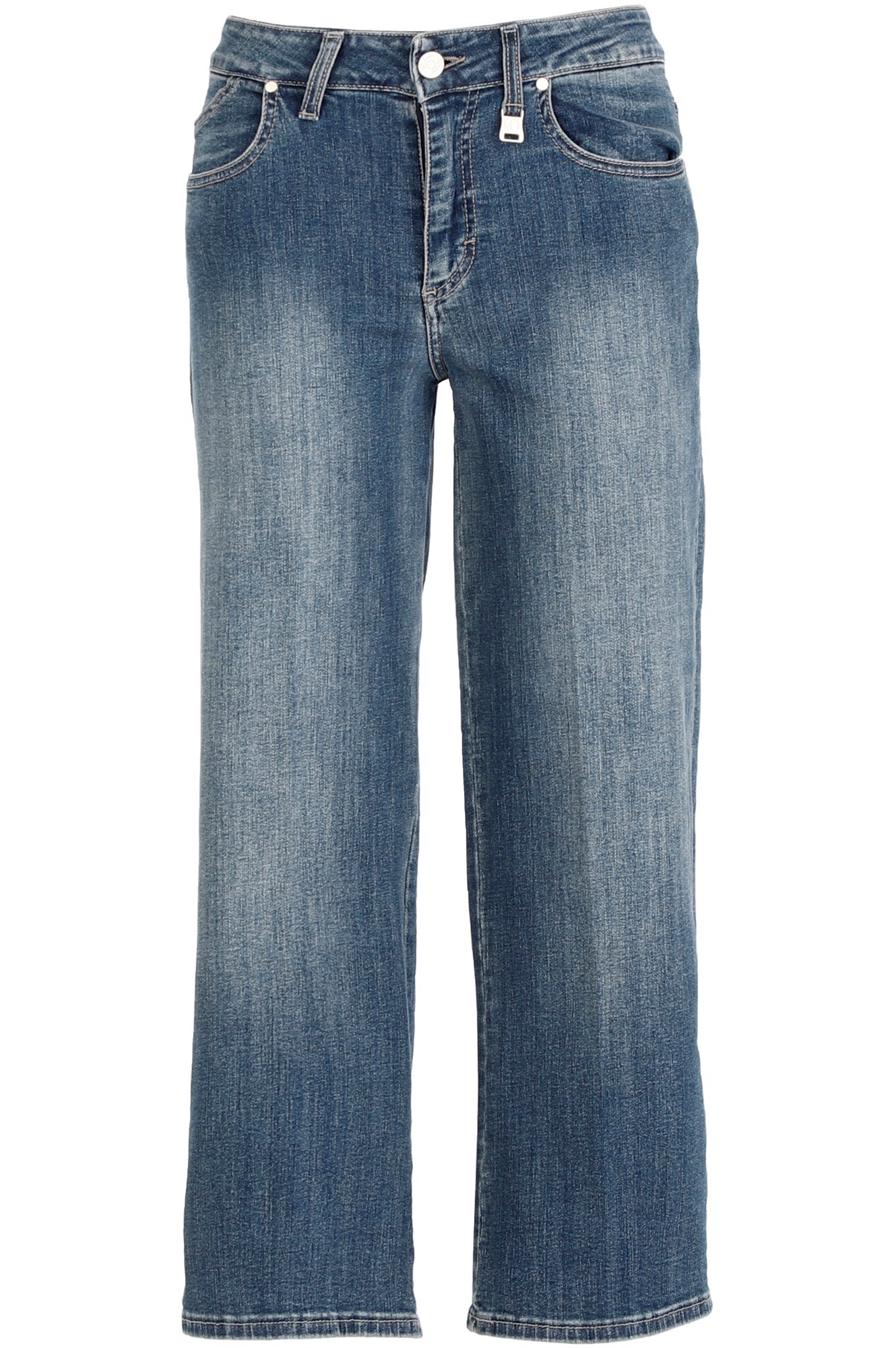 CafèNoir Pantalone Denim Culotte Greta C7JJ3150 B007 blu medio chiaro