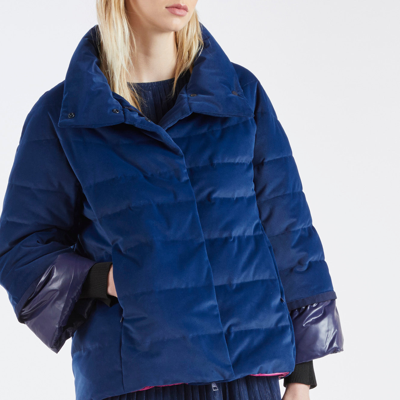 CafèNoir Piumino Svasato da donna C7JN0032 B012 blu