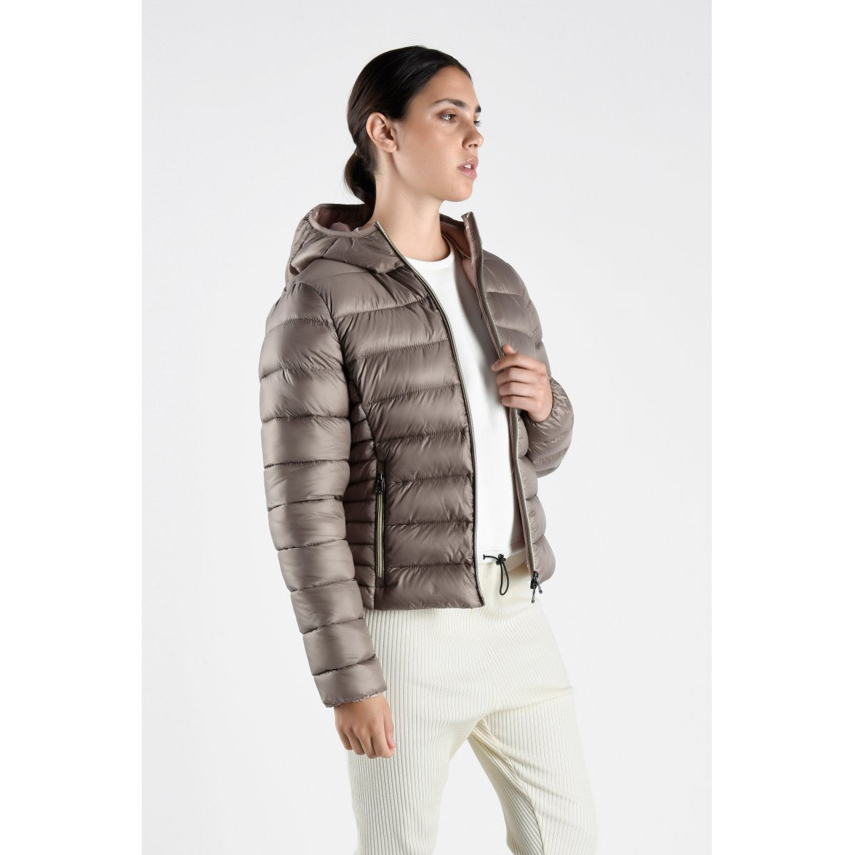 Canadian Piumino da donna 100grammi con cappuccio Marystown Recycled CN.G221201WRE/CHARB