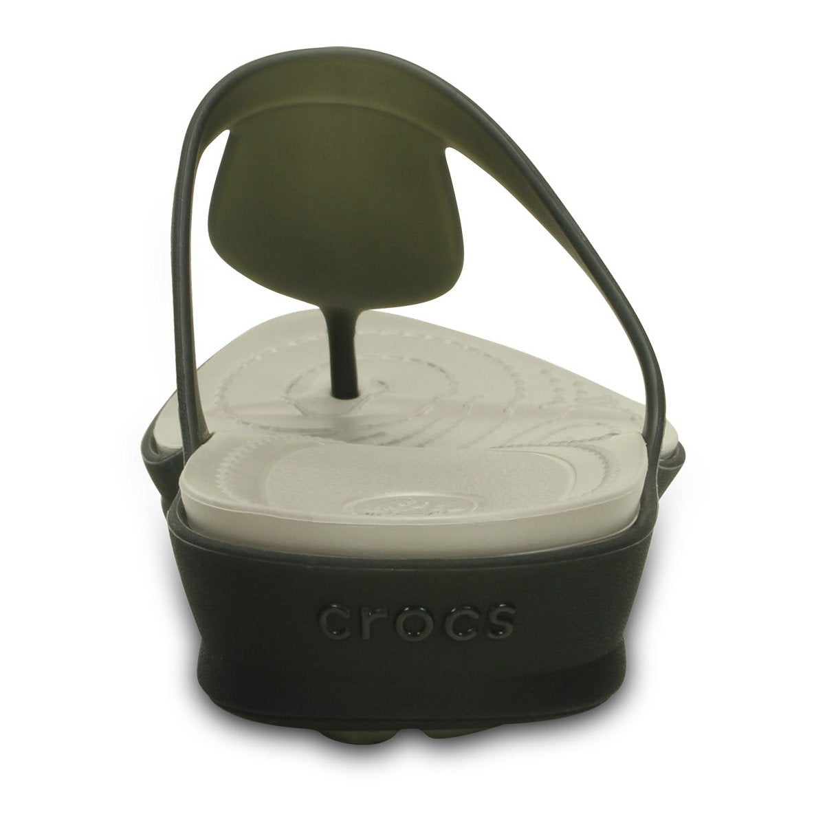 Crocs ciabatta infradito da donna Rio Flip 16266-0W8 nero-platino