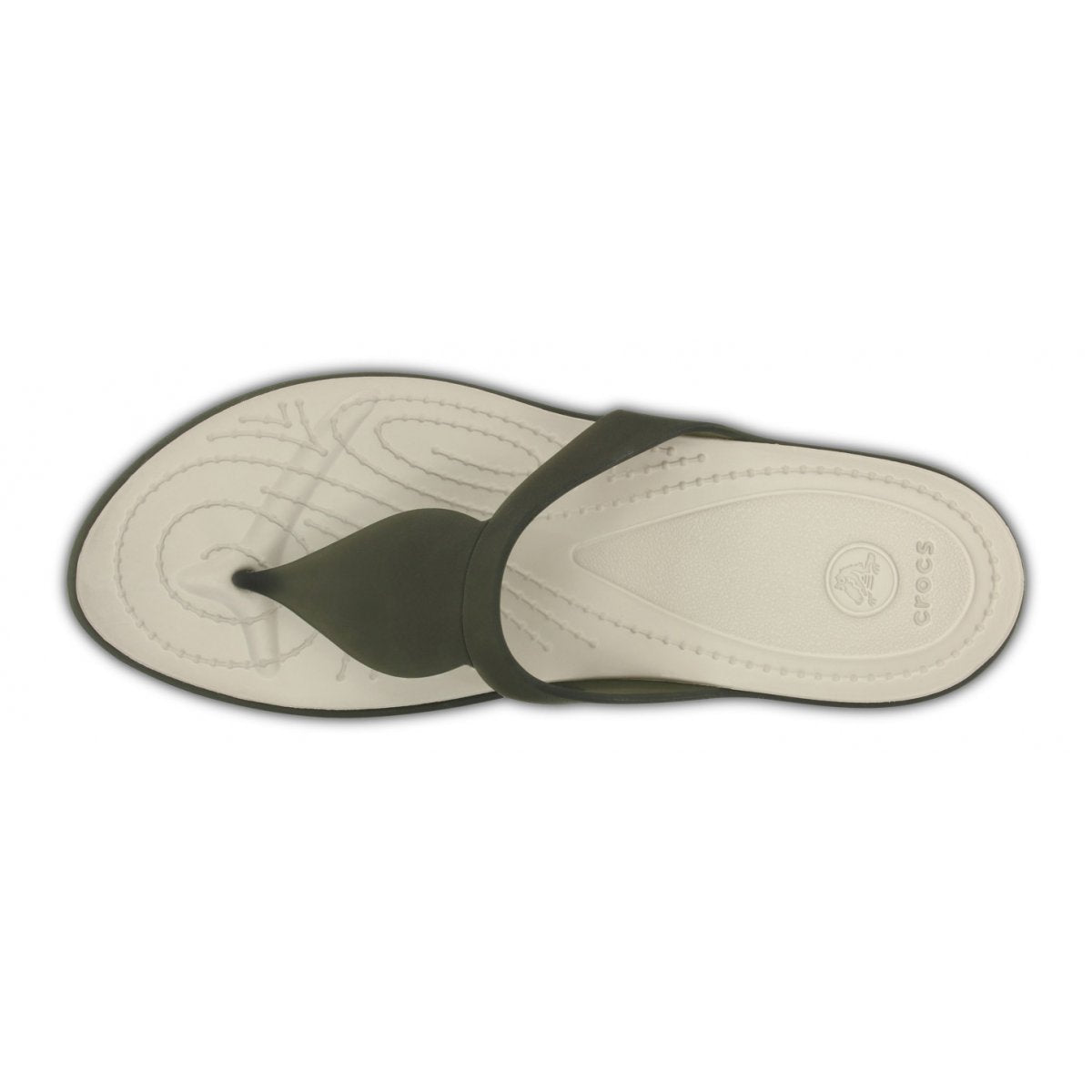 Crocs ciabatta infradito da donna Rio Flip 16266-0W8 nero-platino
