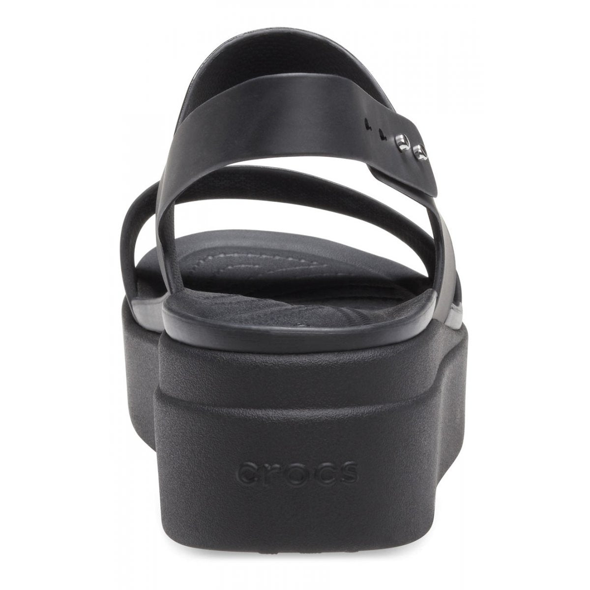 Crocs Sandalo da donna con zeppa Brooklyn Low Wedge 206453 060 nero