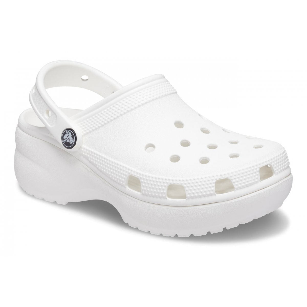 Crocs sandalo sabot Classic con zeppa Clog 206750 100 bianco