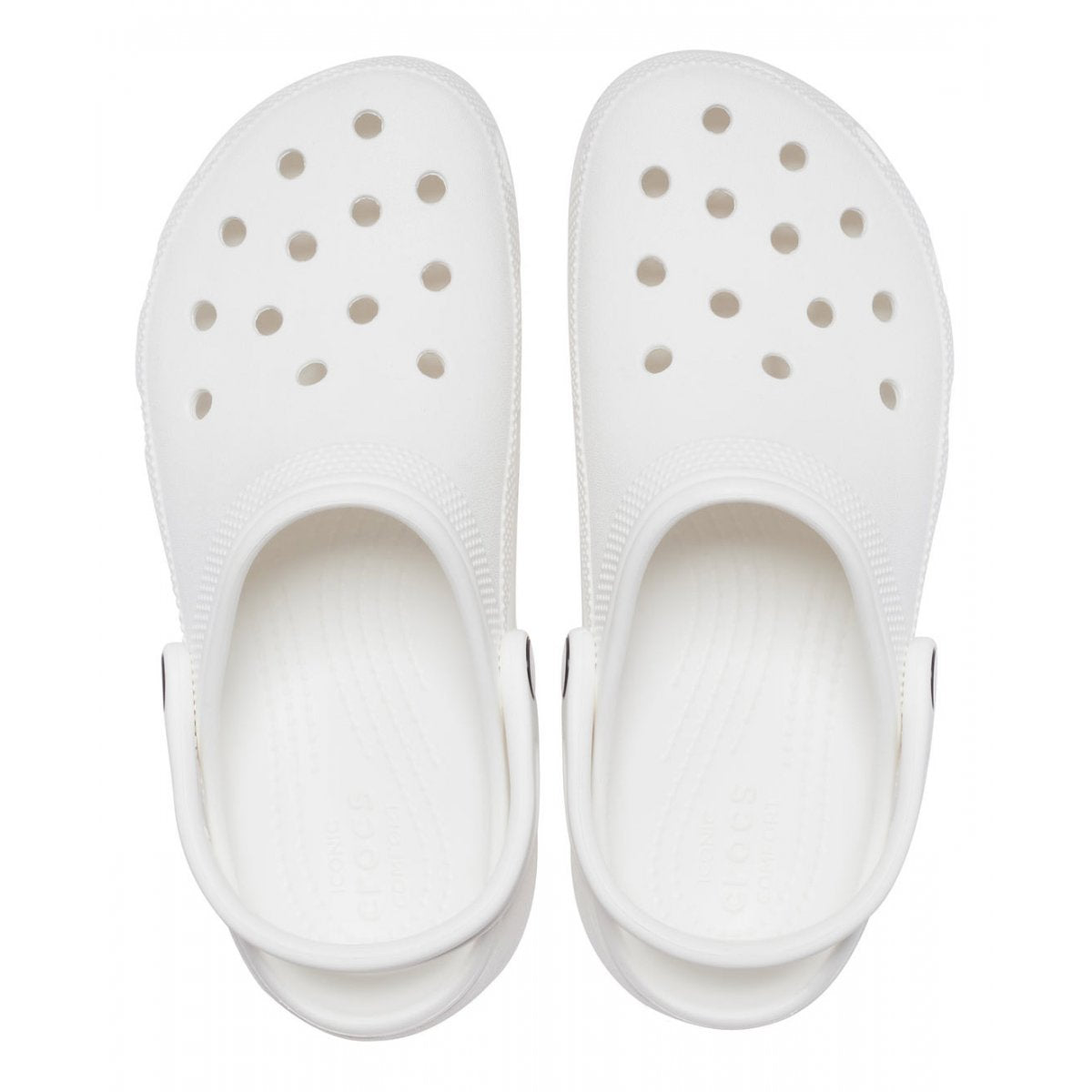 Crocs sandalo sabot Classic con zeppa Clog 206750 100 bianco