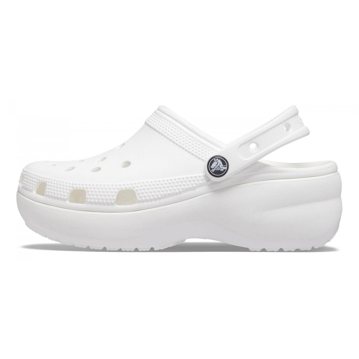 Crocs sandalo sabot Classic con zeppa Clog 206750 100 bianco