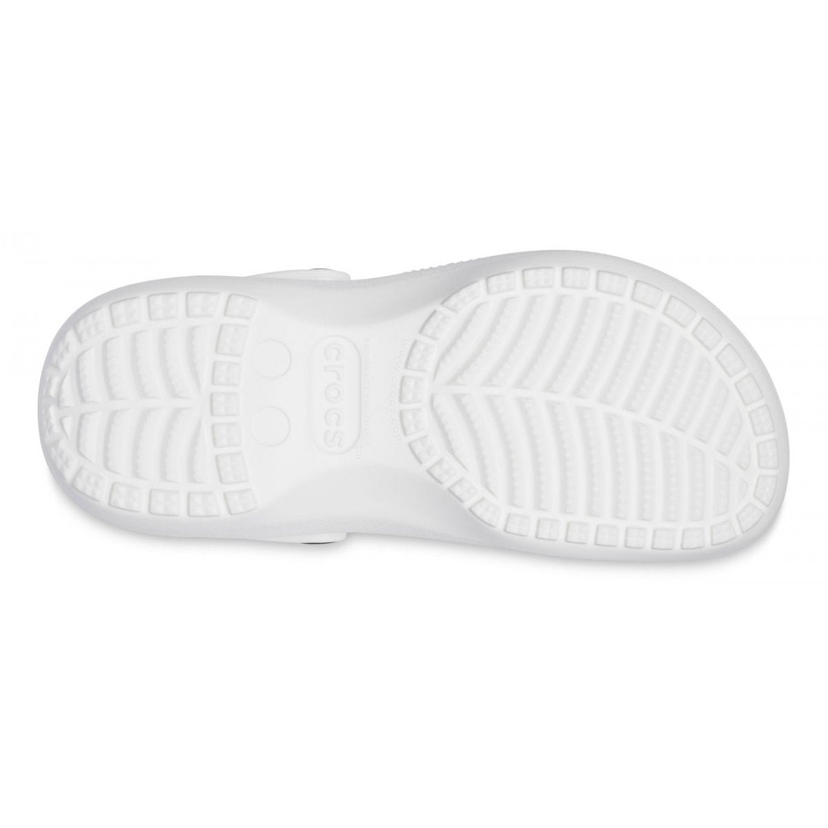 Crocs sandalo sabot Classic con zeppa Clog 206750 100 bianco